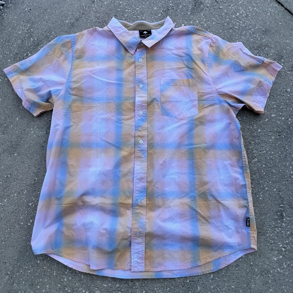 LRG Lifted Research Group Mens Beacon Woven Shirt Size 3XL‎